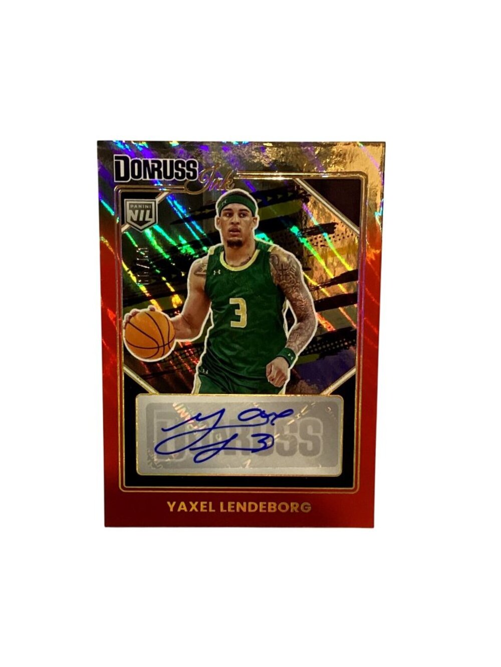 Yaxel Lendeborg Donruss Ink Autograph  #INK-YXL Red/Silver 09/99